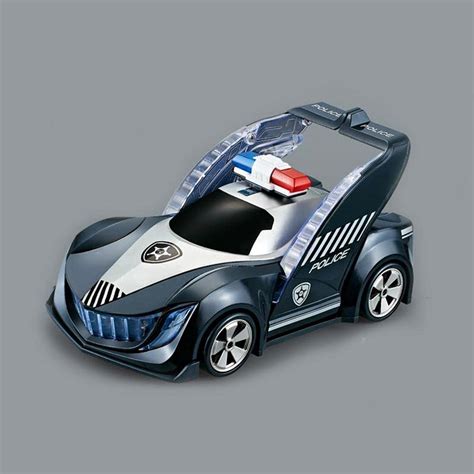Kamsons P.C. Police Car Toy Automatic 360 Degree Rotating Speed Car ...