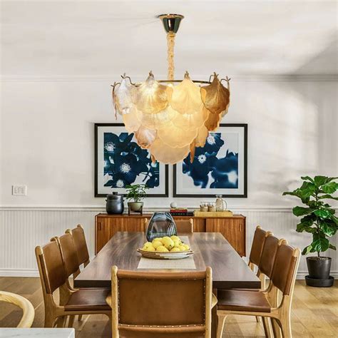Buy Modern Glass Leaf Chandelier @ Harold Premium Lights – Harold ...