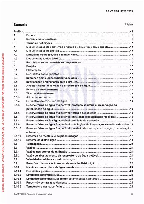 NBR 5626 - 2020 - | PDF