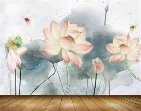 Avikalp MWZ0576 Pink Flowers Flies 3D HD Wallpaper – Avikalp ...
