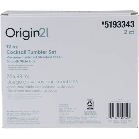 Origin 21 12-fl oz Stainless Steel Insulated Tumbler Set (2-Pack)- Blue ...