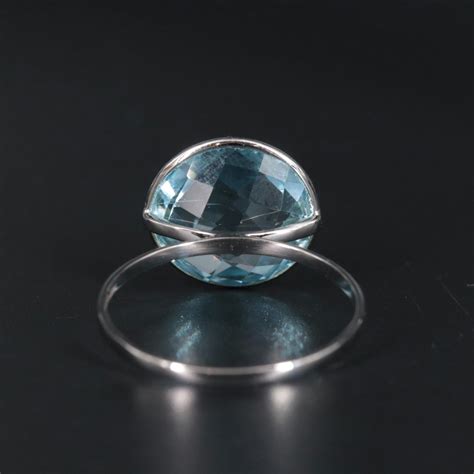 14K Blue Topaz Ring | EBTH