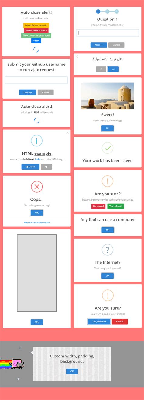 Image result for JavaScript Sweet Alert