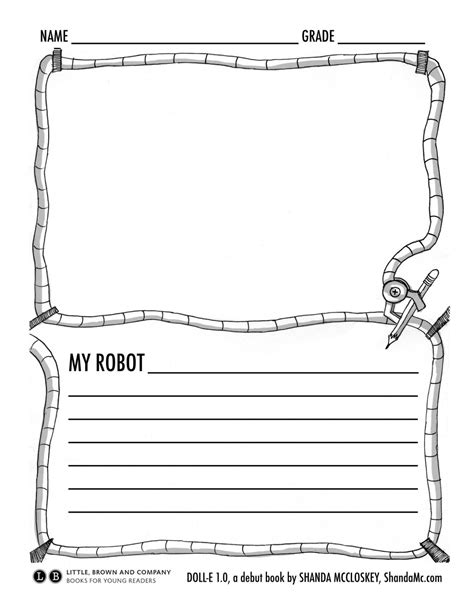 The Robot Writing Activity Worksheet 的图像结果
