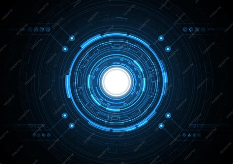 Technology Abstract Future Circle Background Vector 的图像结果