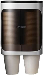 HOUSE OF QUIRK Disposable Dual Cup Holder Flip Type Cup Holder Water ...