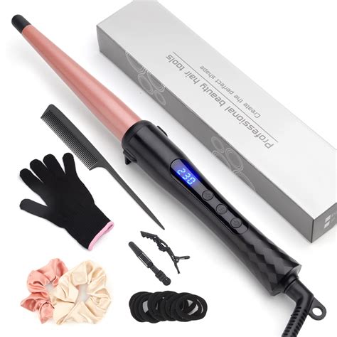 Snapklik.com : Hair Curling Wand, 0.5-1Inch Tapered Curling Iron ...