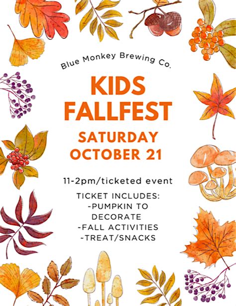 Kids Fall Fest, Blue Monkey Brewing Company, North Royalton, 21 October ...