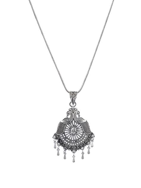 Stylish Oxidized German Silver Necklace for Women & Girls