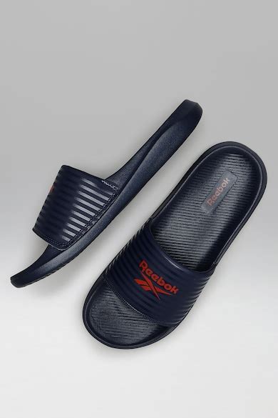 Reebok India Official | EASE SLIDE - Men Navy Sandals & slippers Online ...