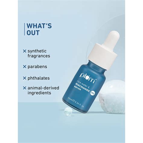 Buy Plum Plum 10% Niacinamide Face Serum with Rice Water & Squalane|...