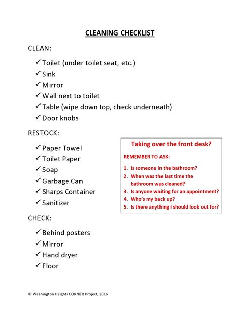 49 Printable Bathroom Cleaning Checklists [Word] ᐅ TemplateLab