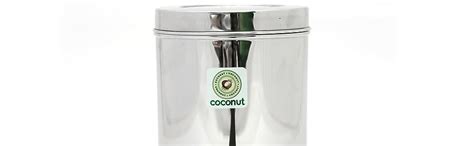 Buy coconut Stainless Steel Plain Deep Dabba/Container/Storage/Utility ...
