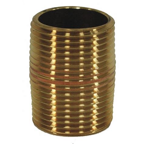 Jones Stephens Red Brass Pipe Nipple, No Lead, 1"xCLOSE N25000 | Zoro