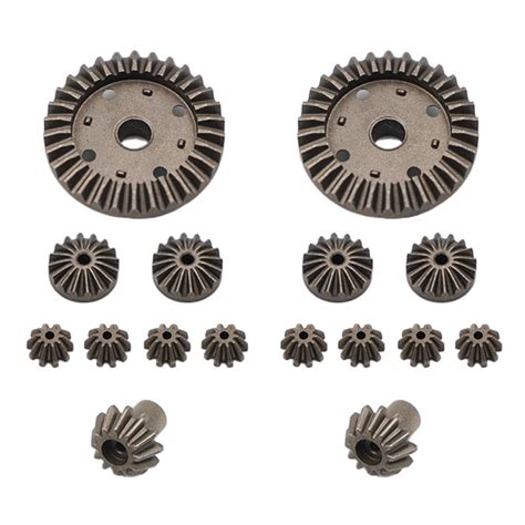 UJEAVETTE® Wltoys 12428 Rc Car Upgrade Differential, Gear Parts 16 ...