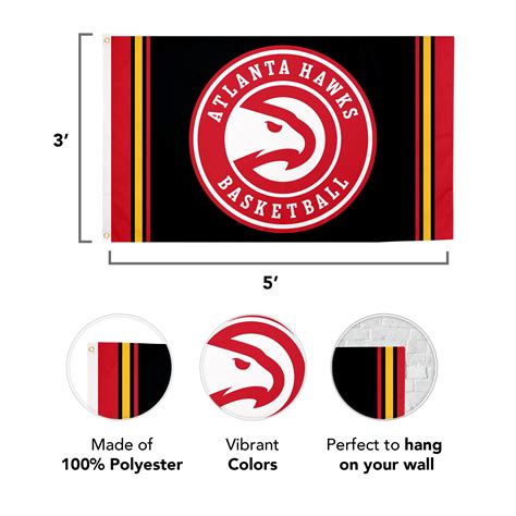 Atlanta Hawks Colors Adult NBA Logo Reversible Game Jersey | Badger