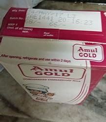 Amul Gold Milk - Homogenised Standardised, 1L Carton, Liquid : Amazon ...