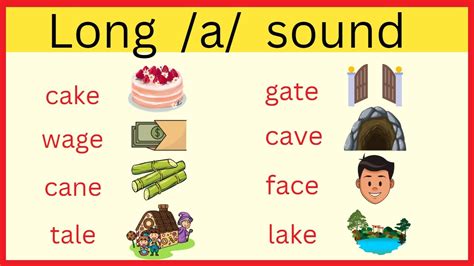 LONG SOUND READING / a_e Words / PHONICS / / LESSON 1/ Long a sound ...