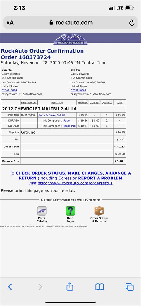 Image result for RockAuto Log In