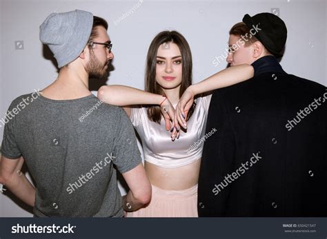 2 guys 1 girl Images, Stock Photos & Vectors | Shutterstock