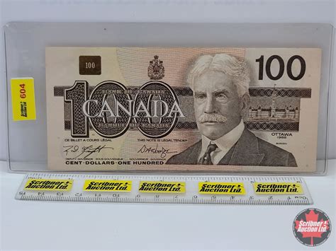 Canada $100 Bill 1988 : Knight/Dodge #BJT4550350 (See Pics for ...
