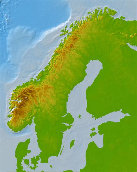 Free Printable Maps of Scandinavia