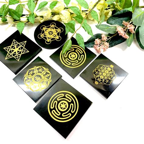 Black Tourmaline Plates for Protection online at Talk to Crystals