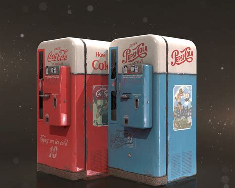 ArtStation - Vintage Vending Machine (Pepsi/Cola)