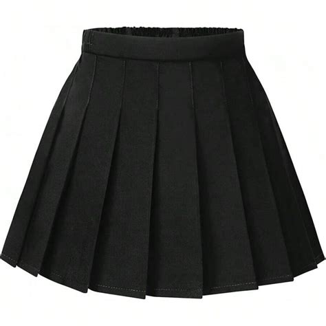 Girls Pleated Mini Skirt High Waist Tennis School Uniform Skirts 4-14 ...