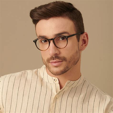 Black Brown Full Rim Round John Jacobs Rich Acetate JJ E13315-C2 ...