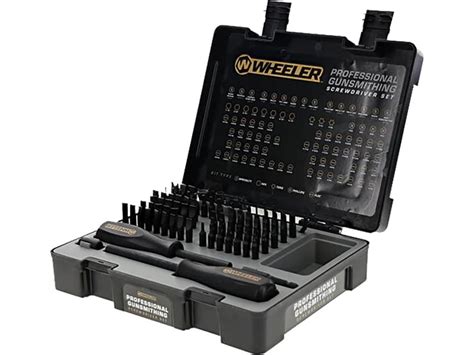 Wheeler 89 Piece Gunsmithing Screwdriver Set, Hollow-Ground Flat Bits ...