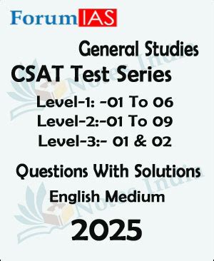 Forum Ias - General Studies - CSAT Test Series - Questions With ...