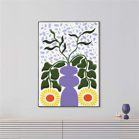 Vibrant Floral Vase Wall Art Canvas Wall Painting – Nestroots