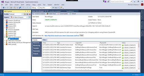 Image result for AWS Visual Studio Non Net Application