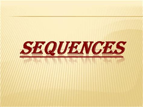 Sequences Explained 的图像结果
