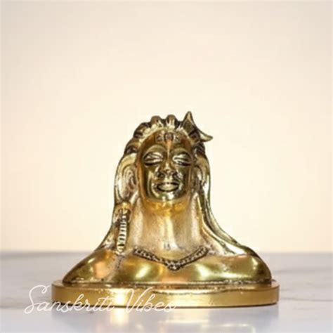 Adiyogi Shiva Metal Statue Murti for Car Dashboard Desk Mandir ...