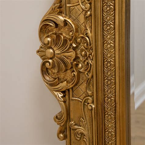 Ornate Gold Floor Mirror