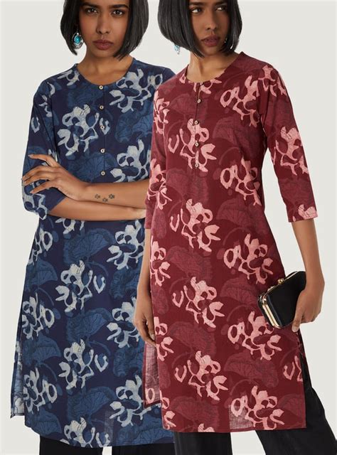 Buy Women Printed Straight Kurtas - Pack of 2 Online at just Rs. 998.0 ...