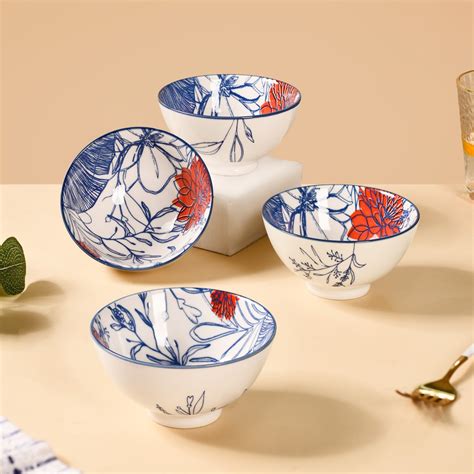 Contemporary Snack Bowls Set Of 4 300ml Online - Premium Snack Bowl ...