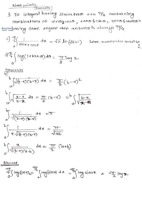 Image result for Definite Integration Formulas