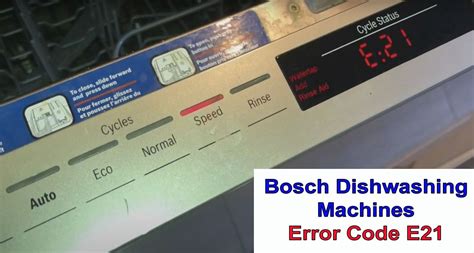 Image result for E21 Error Code Washer
