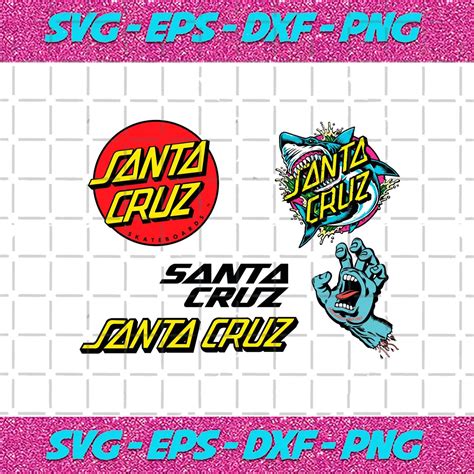 Santa Cruz Logos Svg Bundle SVG PNG DXF EPS Cricut Silhouette October 2025