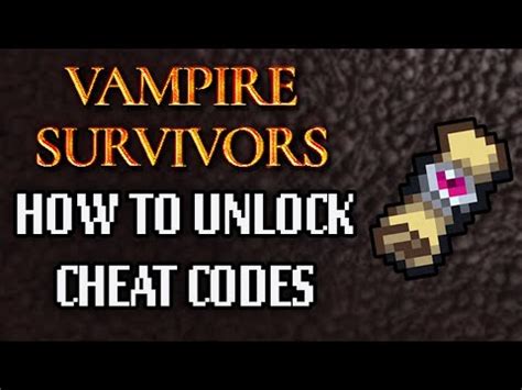 How To Enter Spells Vampire Survivors