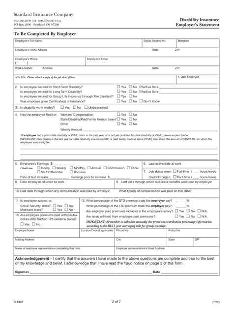 Image result for Disability Insurance Claim Form