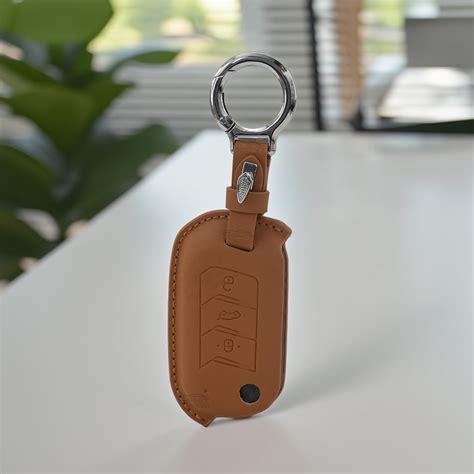 PU-3D ten leather Car Key Cover For Mahindra: Thar, Bolero, Scorpio, X ...