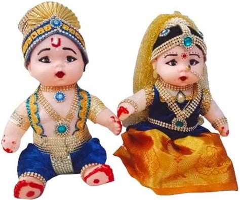 Chubby Radha Krishna Doll : Amazon.in: Toys & Games