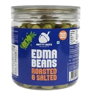 Notty Nuts Roasted Edamame Beans, Salted Flavor | High Protein Healthy ...