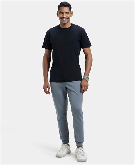 Buy Super Combed Cotton Rich Pique Slim Fit Jogger with Zipper Pockets ...