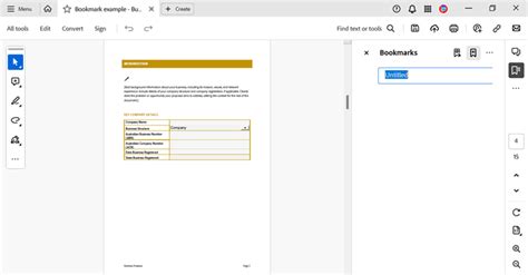 Image result for Adobe Acrobat Bookmarks