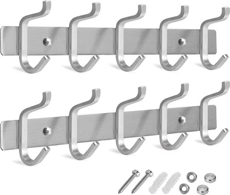 Amazon.com: GlazieVault Coat Rack Wall Mount - Stainless Steel Coat ...